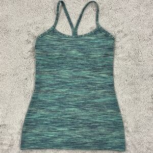 Lululemon Athletica | Power Y Tank • Space Dye Camo Alberta Lake Teal | Size 6